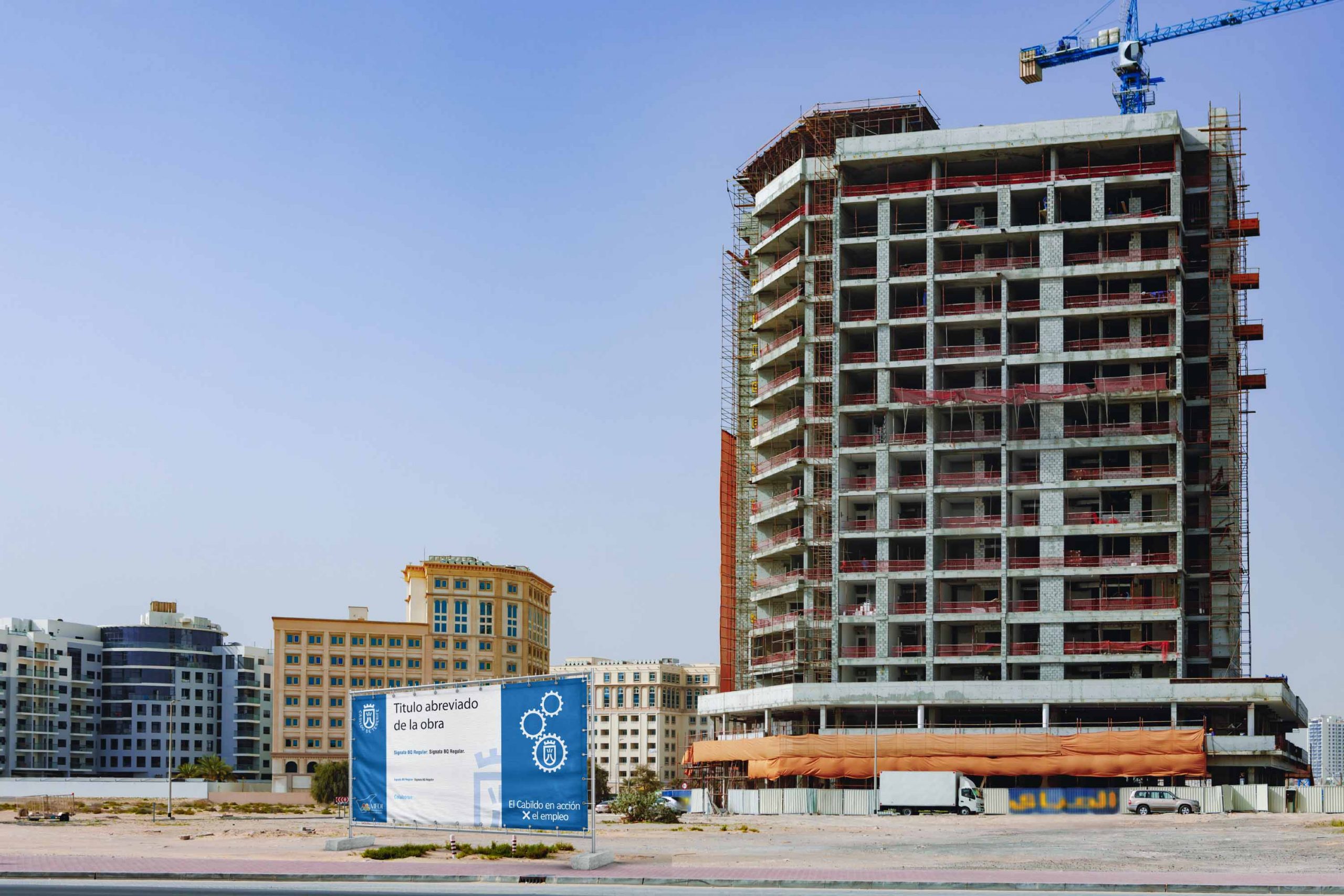 Valla de lona para Cabildo en Canarias