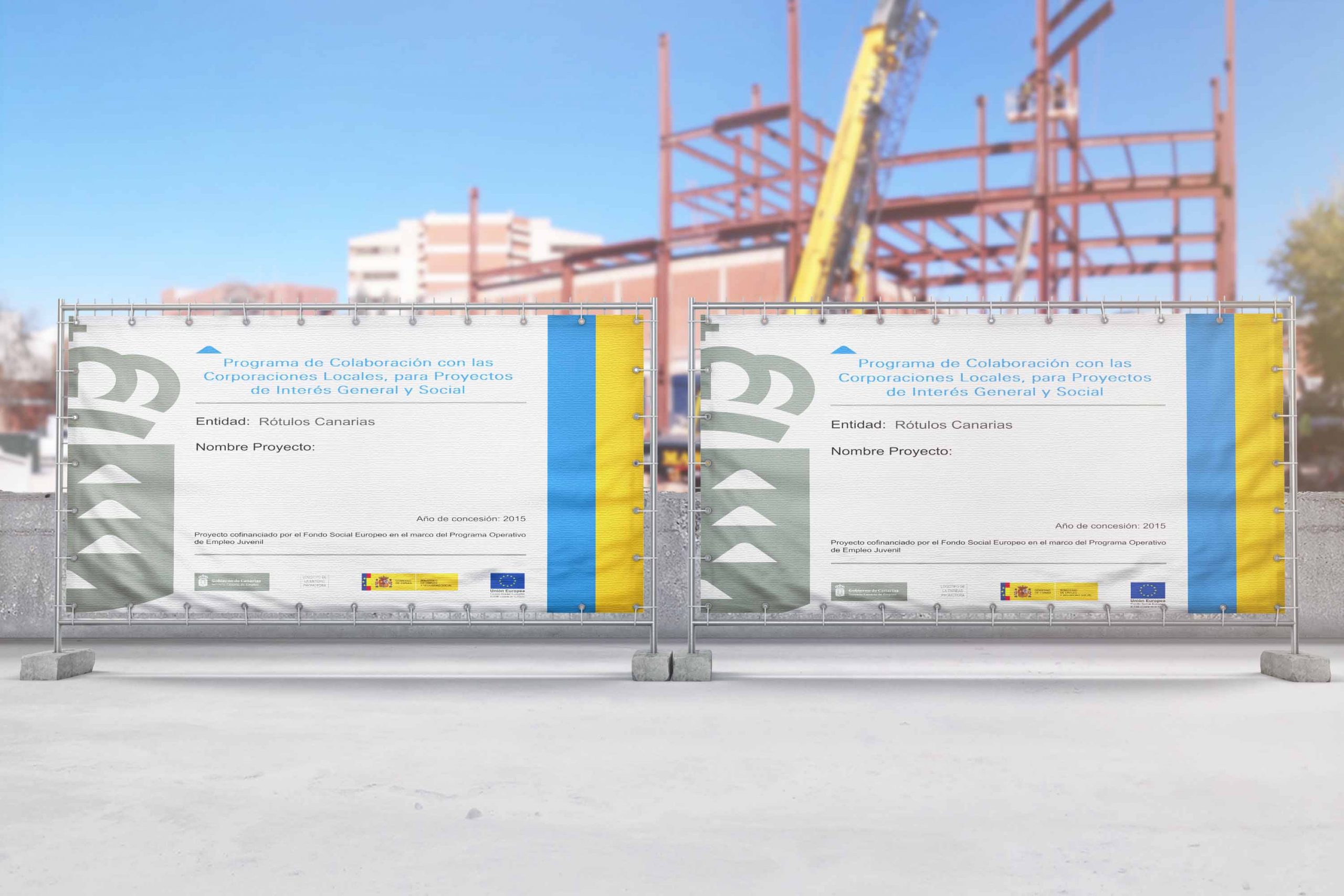 Valla de lona para Cabildo en Tenerife