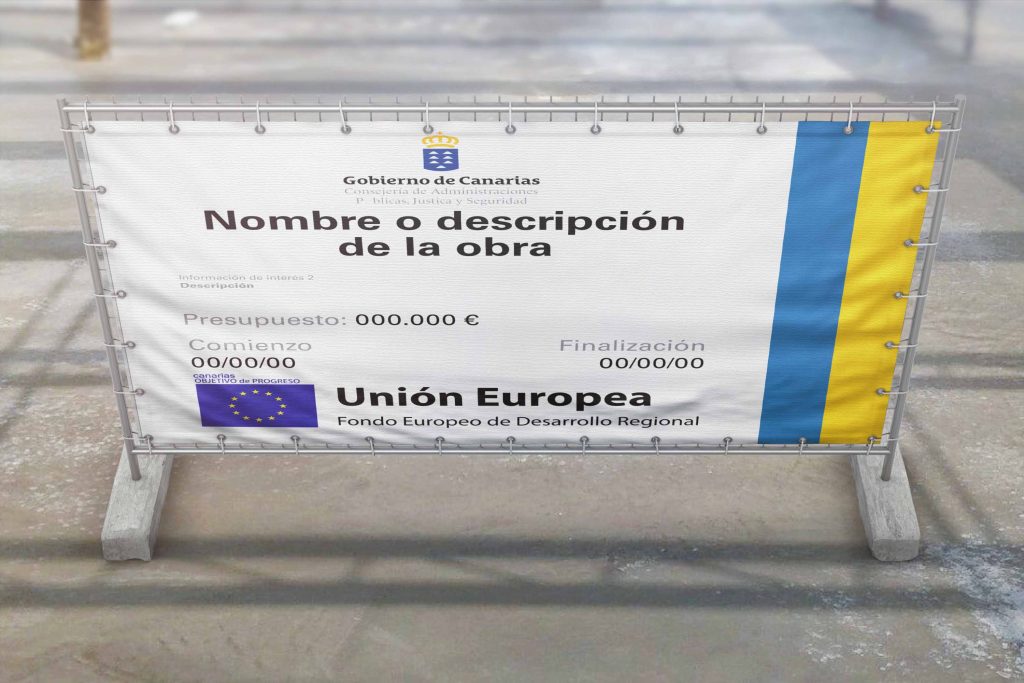 Valla de lona para Cabildo en Tenerife