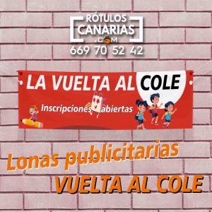 Lonas para colegios en Tenerife